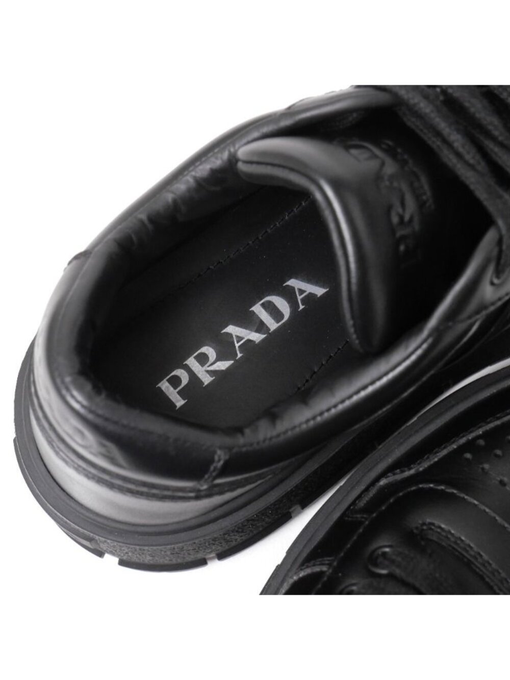 Prada Sneakers 7.5 Leather Shoes - Picture 7 of 9